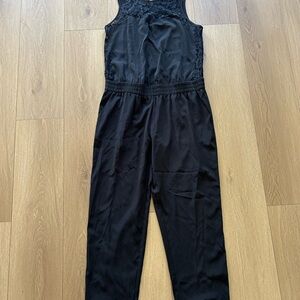 Express Black Lace Jumpsuit